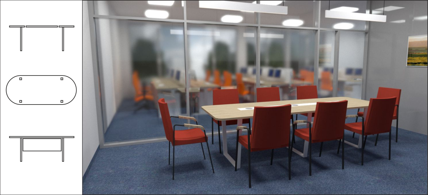 biuro projekt meble biurowe stoły konferencyjne gdańsk gdynia trójmiasto